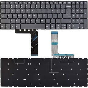 Replacement Keyboard Compatible with Lenovo V145-15AST V320-17isk V320-17ikb.IdeaPad 130-15AST 320-15ABR 320-15AST 320-15IAP 320-17AST 320-17ISK 330-15AST US Layout Grey No Frame