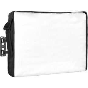 Outdoor TV Cover Waterproof and Weatherproof, Solid White Outside TV Cover for 60 to 65 inch LCD LED, Shield TV Display Screen Protector