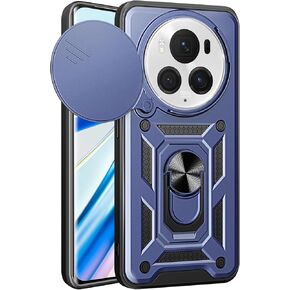 Ysnzaq Armor Case for Honor Magic 6 Pro, Military Grade Durable Shockproof Protective Phone Case with Kickstand for Honor Magic 6 Pro SJ Black