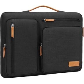 MOSISO Tablet Sleeve Case for 11 inch iPad Pro M4 & iPad Air M2 2024, iPad Pro 11 M2 M1, iPad 10th 10.9, iPad 9/8/7 10.2, iPad Air 5/4 10.9, Galaxy Tab 11, Side Open Bag with 4 Zipper Pockets, Black