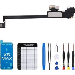 for iPhone Xs MAX Earpiece Front Speaker Replacement Repair 6.5" OEM Ear Module Ambient Light Sensor Proximity Sensor Connector Fix Tools Kit XSMAX A1921 A2101 A2102 A2103 A2104
