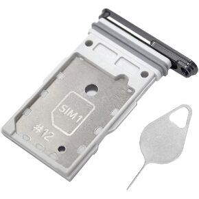 Galaxy S24 SIM Card Tray Dual Replacement S24 Sim Card Slot Holder for Samsung Galaxy S24 5G 6.2" S921U1 S921E SM-S921U Sim Card Tray Repair Part with Opening Needle (Onyx Black) in Saudi Arabia