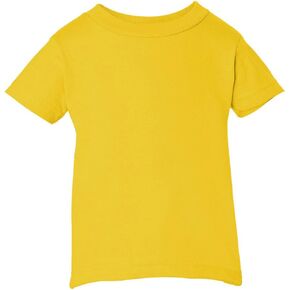 RABBIT SKINS 5.5 oz. Short-Sleeve Jersey T-Shirt (3401) Yellow, 24 Months