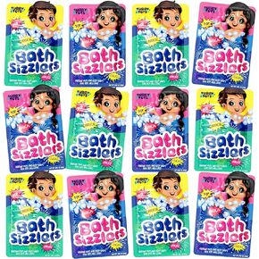 Bath Sizzlers for Kids - Bath Toys for Kids Ages 4-8 Year Old - Tub Crackles Toddlers Toy for Kid Age 3 4 5 6 7 8 Years - Girls Toddler Bathtub Fizzies Bubbles Set - Fun Stocking Stuffers