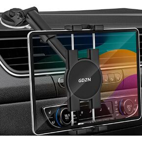 Dashboard Tablet Mount for Car, [Replaceable Suction Cup] Dash Tablet Holder Clip with Strong Sticky Gel Suction Cup for iPad Pro Mini Air, Galaxy Z Fold, Tabs, iPhone, Fire, 4-11" Device