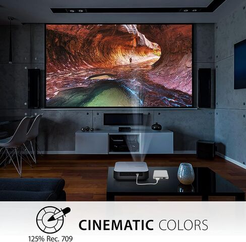 ViewSonic M2e 1080p Portable Projector with 1000 LED Lumens, H/V Keystone, Auto Focus, Harman Kardon Bluetooth Speakers, HDMI, USB C, 16GB Storage, Stream Netflix with Dongle in Saudi Arabia