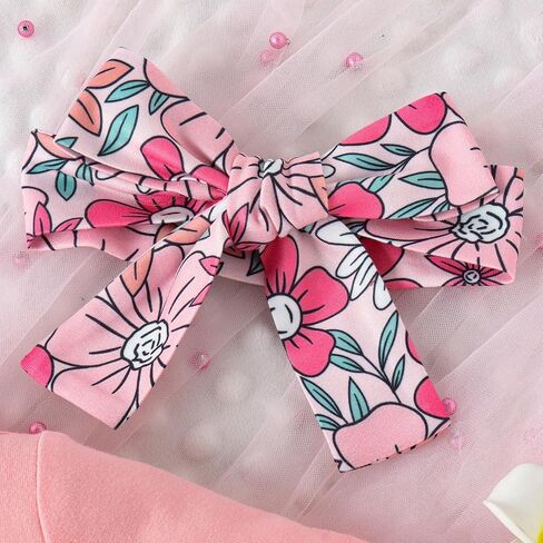 Baby Girl Summer Clothes Letter T Shirt Top +Floral Bloomer Shorts+Headband 3 Piece Shorts Set Newborn Infant Outfit in Saudi Arabia