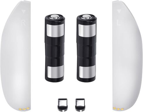 مجموعة أجزاء بديلة للبطاريات القابلة لإعادة الشحن لقاعدة شحن alcopanda لـ Quest 2، تتضمن أغطية بطاريات وحدة التحكم، وموصل سماعة رأس USB-C مغناطيسي، وبطاريات قابلة لإعادة الشحن in Kuwait