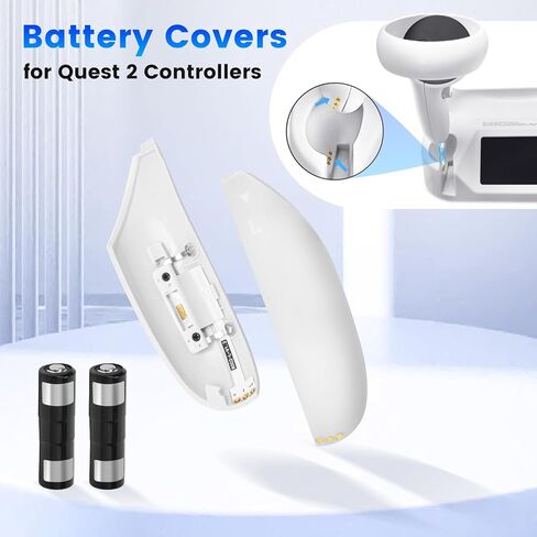 مجموعة أجزاء بديلة للبطاريات القابلة لإعادة الشحن لقاعدة شحن alcopanda لـ Quest 2، تتضمن أغطية بطاريات وحدة التحكم، وموصل سماعة رأس USB-C مغناطيسي، وبطاريات قابلة لإعادة الشحن in Kuwait