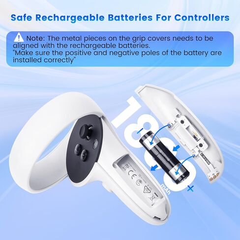 مجموعة أجزاء بديلة للبطاريات القابلة لإعادة الشحن لقاعدة شحن alcopanda لـ Quest 2، تتضمن أغطية بطاريات وحدة التحكم، وموصل سماعة رأس USB-C مغناطيسي، وبطاريات قابلة لإعادة الشحن in Kuwait