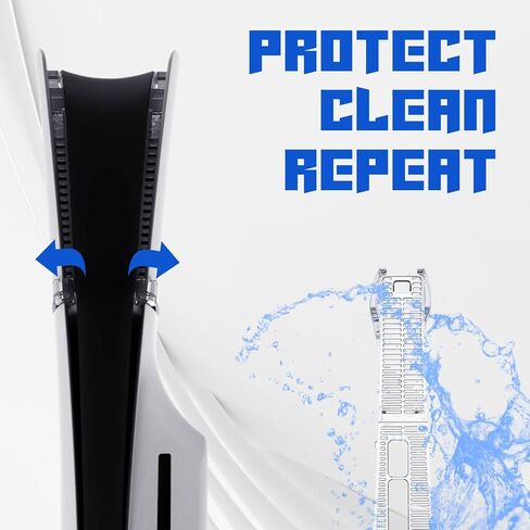 TNP Dust Cover for PS5 Slim Console - Protective Dust Filter for PS5 Slim Disc & Digital Edition - Precision Fit Dust Prevention Plug Set Cover for Playstation 5 Slim, Filters Dust and Pet Hair in Saudi Arabia