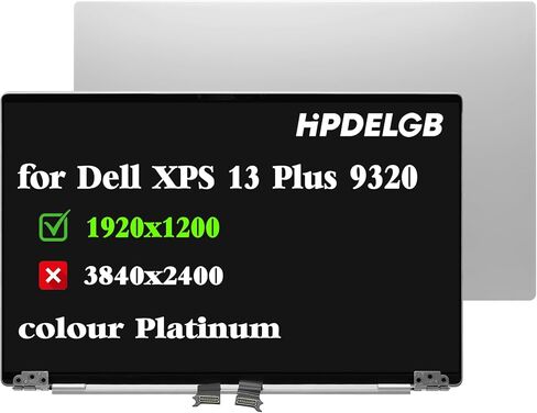 Replacement for Dell XPS 13 Plus 9320 09PG51 9PG51 1920×1200 13.4 inch LCD Screen Digitizer Display Assembly Non Touch (Platinum FHD Non-Touch) in Saudi Arabia