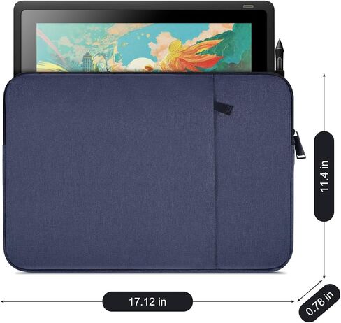 حقيبة كمبيوتر لوحي للرسم متوافقة مع GAOMON PD1560 PD1561 / Wacom Cintiq 16 & Cintiq Pro 16 17 & Intuos Pro Large PTH860 & Intuos Pro، XPPen Artist 16 Gen 2 حقيبة حماية للحمل (أزرق) in Kuwait