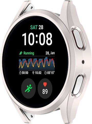 Case Compatible with 2024 Samsung Galaxy Watch 7 Classic 40mm 44mm, Hard PC Bumper Clear Protective Cover[No Screen] (Black, 40mm) in Saudi Arabia