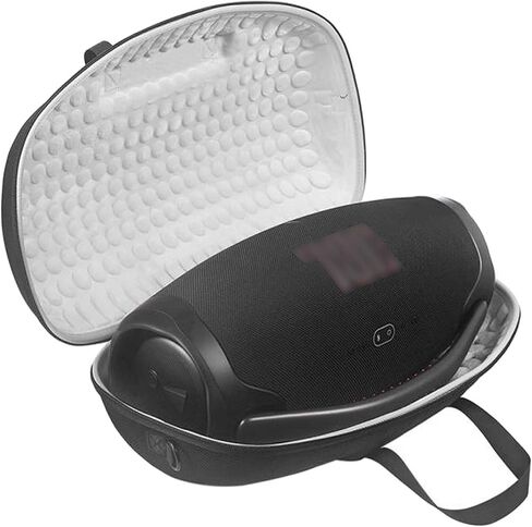 حقيبة تخزين صلبة من مادة ايفا للسفر وحقيبة حمل وحقيبة حمل لجهاز JBL Boombox 3/Boombox 2 مكبر صوت بلوتوث محمول (أسود من الخارج مع رمادي من الداخل) in Kuwait