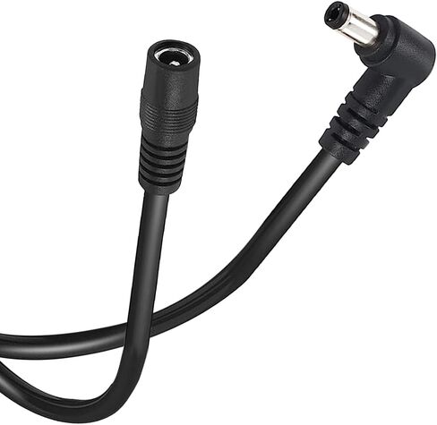 Tonton DC Power Extension Cable 5M 16.4FT 5.5mm x 2.1mm 90 Degree Right Angle Female to DC Male Power Adapter Cord for CCTV Security Camera Surveillance LED Strip DVR NVR Router Guitar Effect Pedal in Saudi Arabia