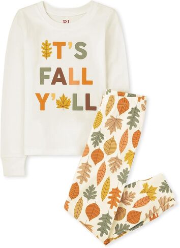The Children's Place Baby Kids 2 Piece Fall Pajamas, Cotton in Saudi Arabia