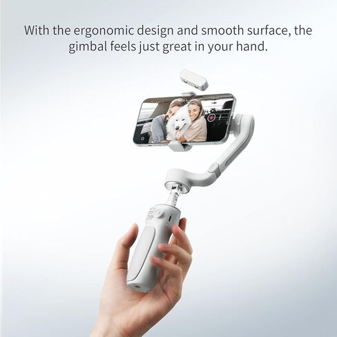 Zhiyun Smooth Q4 Gimbal Stabilizer للهواتف الذكية، 3 محاور Gimbal للهواتف المحمولة iPhone Android، قضيب تمديد مدمج، محمول وقابل للطي، مثبت مدونة فيديو، يوتيوب in Kuwait