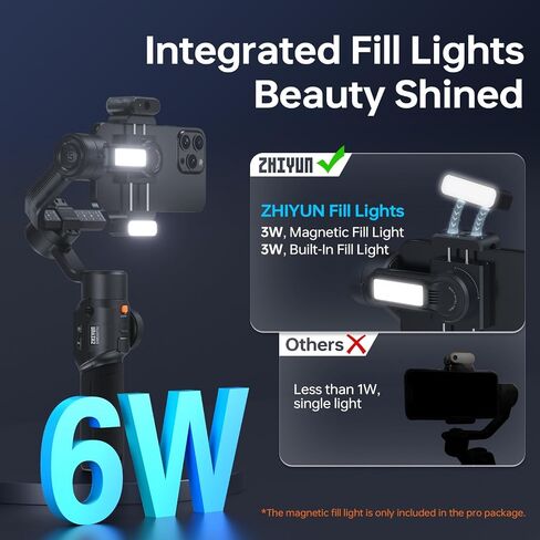 Zhiyun Smooth 5S AI Combo Gimbal Stabilizer for Smartphone, 3-Axis Phone Gimbal, AI Tracking Phone Stabilizer for Video Recording Vlog, for Android for iPhone 14 Pro Max Plus 13 12 11 X XR XS 8 Plus in Saudi Arabia
