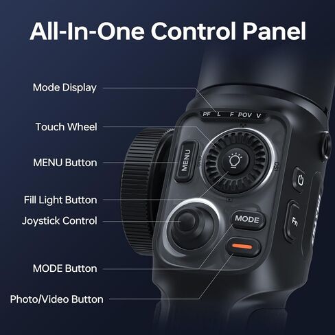 Zhiyun Smooth 5S AI Combo Gimbal Stabilizer for Smartphone, 3-Axis Phone Gimbal, AI Tracking Phone Stabilizer for Video Recording Vlog, for Android for iPhone 14 Pro Max Plus 13 12 11 X XR XS 8 Plus in Saudi Arabia
