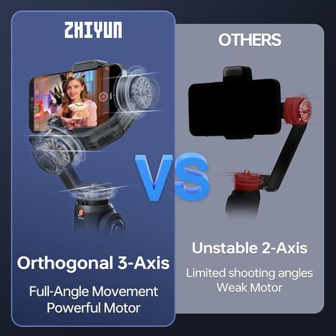 Zhiyun Smooth 5S AI Combo Gimbal Stabilizer for Smartphone, 3-Axis Phone Gimbal, AI Tracking Phone Stabilizer for Video Recording Vlog, for Android for iPhone 14 Pro Max Plus 13 12 11 X XR XS 8 Plus in Saudi Arabia