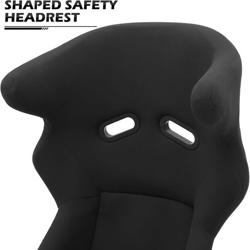 MoNiBloom 40-Inch Universal Bucket Style Simulator Racing Seat with Adjustable Double Sliders Black in Saudi Arabia