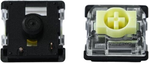 GATERON KS-33 Low Profile Banana Keyboard Switches, Tactile 65gf 3 Pin RGB LED Factory Pre-lubed for MX Mechanical Keyboard (35PCS) in Saudi Arabia