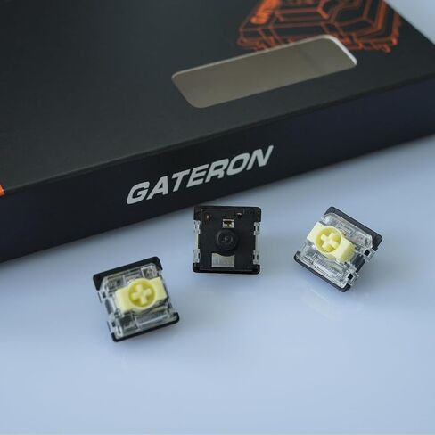 GATERON KS-33 Low Profile Banana Keyboard Switches, Tactile 65gf 3 Pin RGB LED Factory Pre-lubed for MX Mechanical Keyboard (35PCS) in Saudi Arabia