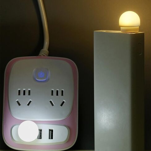 Mini USB Night Light LED Reading Light Eye Protection Portable Computer Mobile Lamp Power Reading Light Charging LED Small Bulb Book Lights in Saudi Arabia