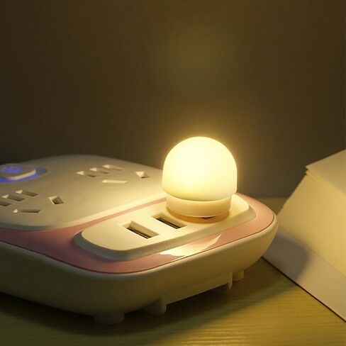 Mini USB Night Light LED Reading Light Eye Protection Portable Computer Mobile Lamp Power Reading Light Charging LED Small Bulb Book Lights in Saudi Arabia