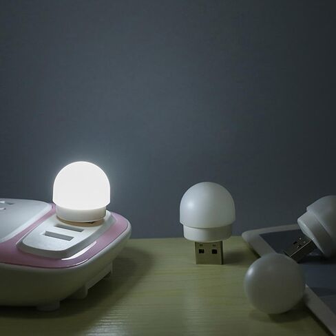 Mini USB Night Light LED Reading Light Eye Protection Portable Computer Mobile Lamp Power Reading Light Charging LED Small Bulb Book Lights in Saudi Arabia