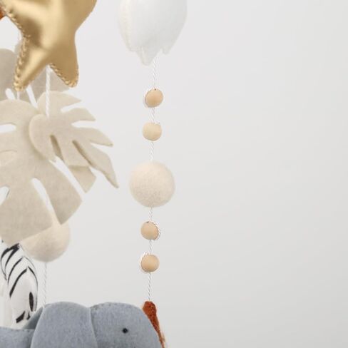 Safari Mobile for Crib - سرير متنقل Safari محايد للجنسين مع نجوم ذهبية وسحب لحضانة ذات طابع الغابة in Kuwait