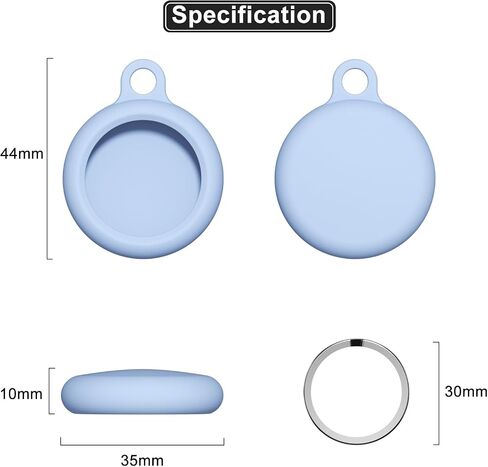 oakxco Beige Airtag Keychain Silicone, Airtag Holder with Key Ring, Air Tag Cover Cute Accessories for Kids, Luggage, Car Dog Collar, Car, Compatible with Apple Airtag Case Waterproof, Cream Stone in Kuwait