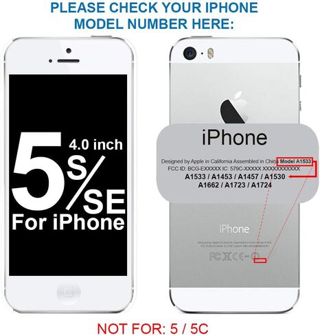 MMOBIEL SIM Card Slot Tray Holder Replacement Compatible with iPhone 5S/SE 2016 - Incl. SIM Pin - Silver in Saudi Arabia