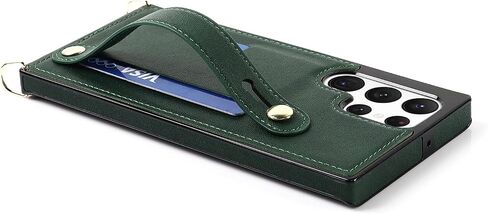 CCSmall Case for Samsung Galaxy S22 Ultra (Not S22) with Card Slot Holder, Removable Adjustable Shoulder Strap Lanyard Crossbody Neck Purse Phone Case for Samsung Galaxy S22 Ultra KB Black in Kuwait