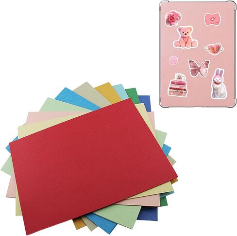 Insert Cardstock for Kindle Paperwhite 1/2/3/4, Solid Color Paper Insert for Kindle Clearcase, Set of 10 in Saudi Arabia