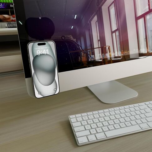 كيسلي جريبي | قاعدة تثبيت للهاتف مصنوعة من السيليكون باللون الوردي متوافقة مع MagSafe in Kuwait