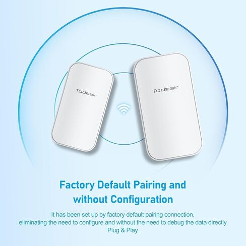 Wireless Bridge｜2.4G｜75Mbps｜1500 ft｜Point to Point WiFi Bridges｜Plug and Play｜High-Gain Antenna｜10/100Mbps LAN Port｜24V PoE Powered｜IP65 Waterproof｜2PCS in Saudi Arabia