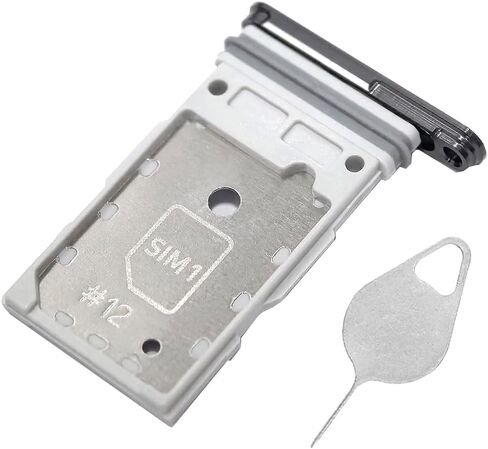 Galaxy S24 SIM Card Tray Dual Replacement S24 Sim Card Slot Holder for Samsung Galaxy S24 5G 6.2" S921U1 S921E SM-S921U Sim Card Tray Repair Part with Opening Needle (Onyx Black) in Saudi Arabia