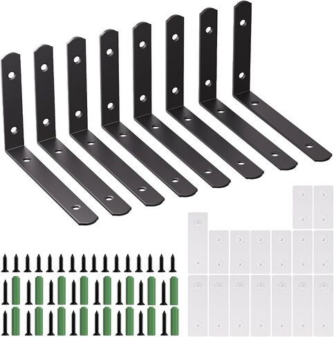 4 Pcs Furniture Anchors, OEH Furniture Anchors for Baby Proofing, No Drilling Furniture Wall Anchor, Stainless Steel Anti Tip Furniture Anchors for Cabinet Dresser Bookshelf for Baby, Small-5*3*1" in Saudi Arabia