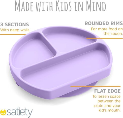 Toddler Plates Suction Plates for Baby Silicone Baby Plates 100% Food-Grade Silicone, First Stage toddler plate With Suction Feeding Supplies for Kids, Microwave & Dishwasher Safe Green in Saudi Arabia