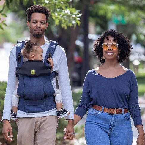 LÍLLÉbaby Serenity 6-in-1 Ergonomic Baby Carrier, Newborn to Toddler, Lumbar Support with Convertible Tote, Indigo in Saudi Arabia