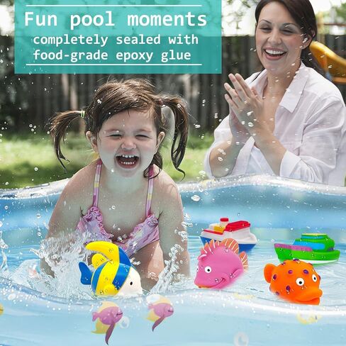 Mold Free Baby Bath Toys - Toy Boats No Hole Infant Toddler Bath Toy for Kids Age 1 2 3 4 Bathtub Water Pool Toys for Infants 6-12-18-24 Months Gifts for 1-6 Year Old Boys Girls Baby Bath Essentials in Saudi Arabia