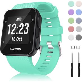 Aroloxta Garmin Forerunner 35 Watch Band Replacement Compatible with Garmin Forerunner 35, Waterproof Soft Garmin Forerunner 35 Band for Men, Multi Colors Wristband for Garmin Forerunner 35 Running Smart Watch