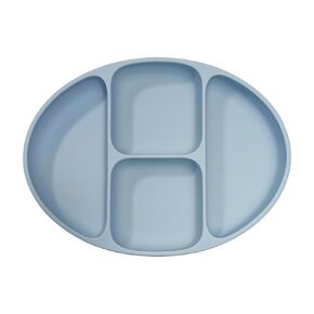 Suction Plates for Baby,Toddler Plates with Suction,Silicone Divided Kids Placemat Fits Most Highchair Trays,Microwave & Dishwasher Safe (Matcha Green) in Saudi Arabia