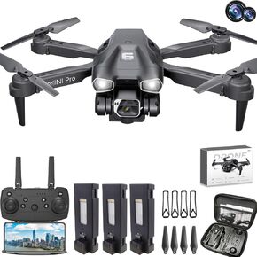 Drone with Camera for Adults, 1080P HD Mini FPV Drones for Kids Beginners, Foldable RC Quadcopter Toys for Boys Girls with Altitude Hold, 3D Flip, 3 Speeds, Headless Mode, Carrying Case
