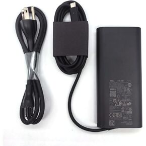 Dell Laptop Charger GAN 130W USB C Type C AC Adapter,XPS 15 9520 9530 XPS 17 9720 9730 AC Charger, Black, HA130PM170