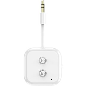Bluetooth Transmitter, Bluetooth 5.3 Adapter, Bluetooth 5.3 Audio Transmitter Adapter Dual Link AptX Adaptive/Low Latency, Works with 3.5mm Aux Jacks on Airplanes, Gym Equipment, TVs, Tablets