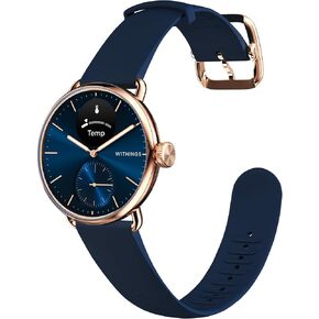 Withings ScanWatch 2 - ساعة ذكية هجينة، مراقبة معدل ضربات القلب، تعقب اللياقة البدنية، تعقب الدورة، مراقبة النوم، تعقب GPS، عمر البطارية 30 يومًا، متوافق مع Android وApple، HSA/FSA