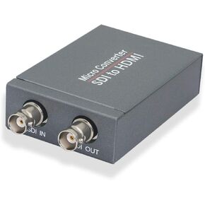 XMSJSIY 3G-SDI to HDMI Converter, 1080P@60Hz, Auto Format Detection, Stereo Audio De-embedder, Supports HDCP